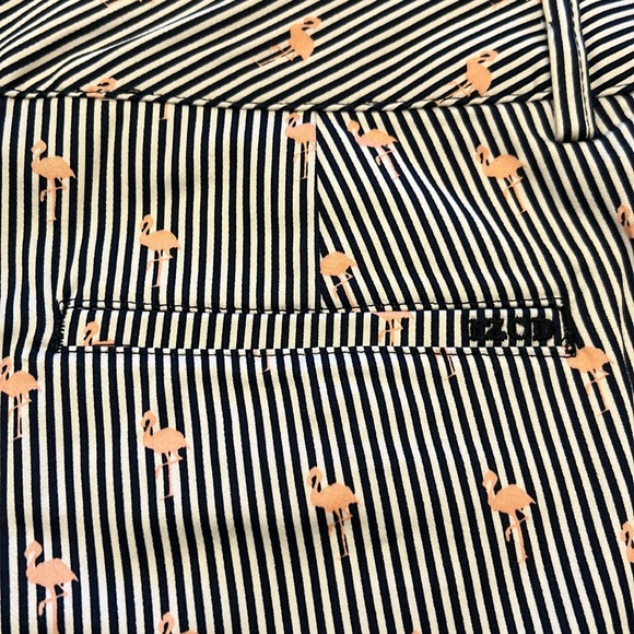 NWT IZOD Shorts. Size 14. Flamingo pattern with black stripes. - Picture 7 of 7